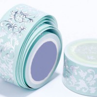 來(lái)圖定制枝蔓纏繞漂亮金銀花燙金手帳膠帶