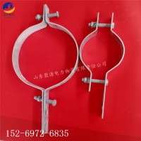 雙長(zhǎng)尾抱箍熱鍍鋅扁鐵抱箍電力桿用緊固件