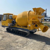 多功能履帶混凝土攪拌車2方水泥混凝土攪拌罐車移動履帶水泥攪拌