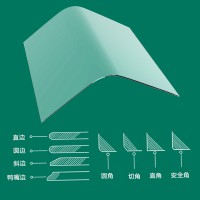 V形、直角鋼化玻璃