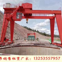 安徽阜陽龍門吊出租廠家50噸37米門機裝卸