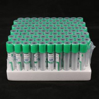 綠色管帽含肝素鋰抗凝劑PET材質(zhì)真空采血管_抽血管